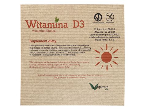 Naturalna witamina D3 w proszku